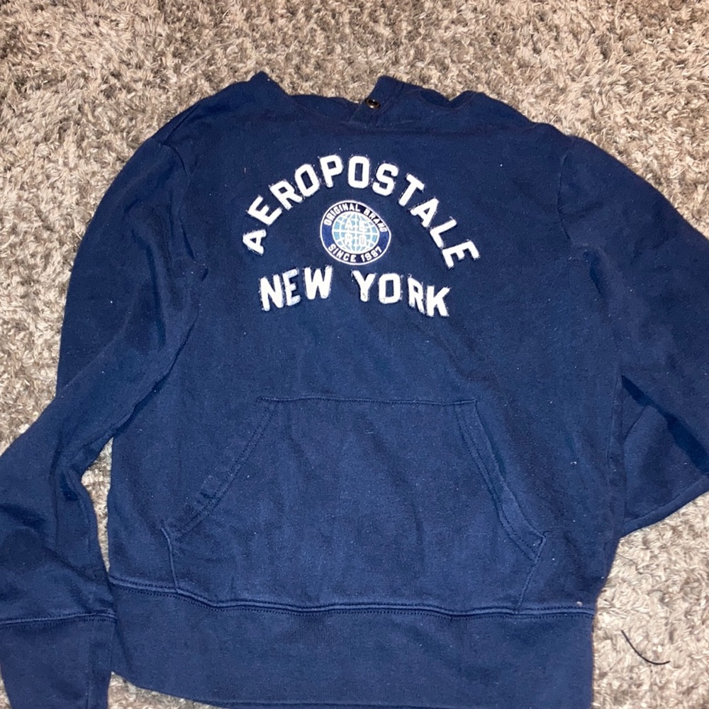 Blue hoodie